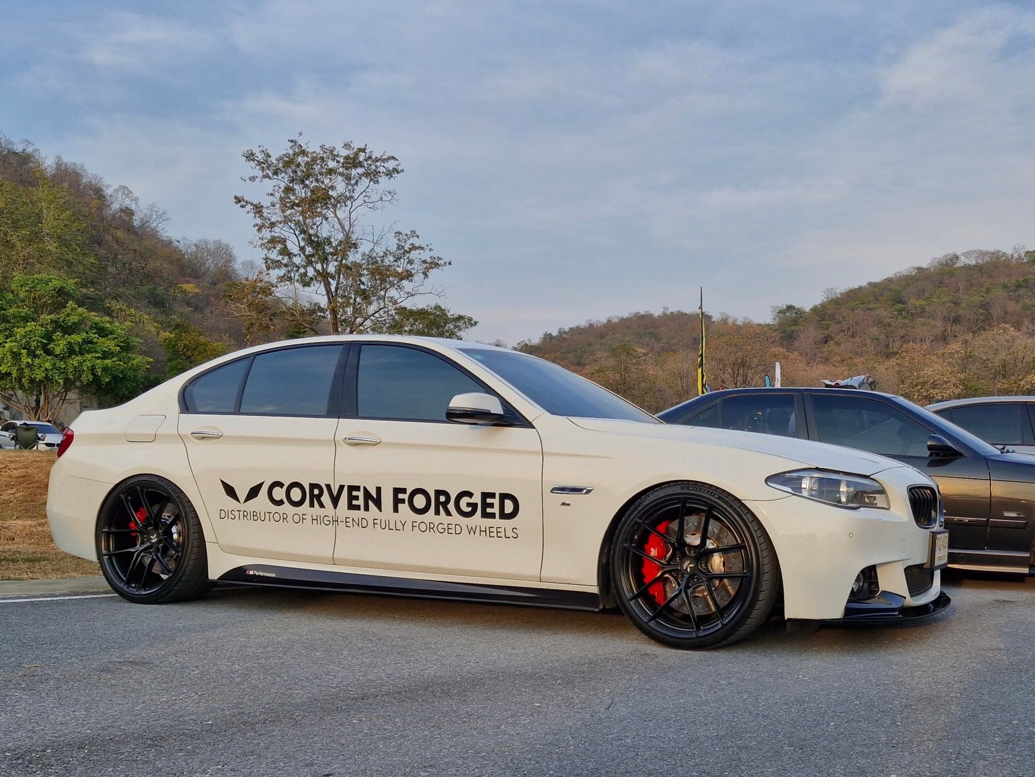 BMW 5 Series F10 528i 2014 Alpine White · Corven Forged CF-101M (1/25)